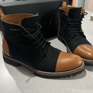 Taft jack boot 43 (size 10.5) black and brown